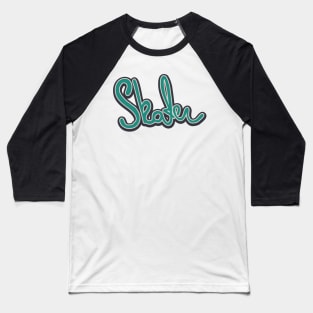 Green Skater Baseball T-Shirt